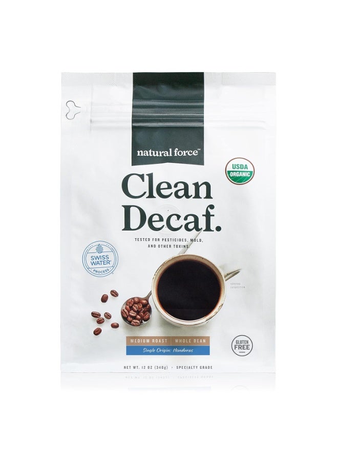Natural Force Organic Clean Decaf Coffee, Mold & Mycotoxin Free 12 oz - Image 2