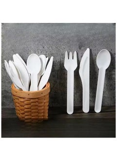 SPARK IT HOME Spark It Home Disposable Fork Bagasse, Eco-friendly, Biodegradable Cutlery Set, Compostable Fork, Everyday Tableware, Heavy Duty Microwaveable Freezer Safe Spoon, 50 Pieces (Spoon Set 50 Pieces)  - Image 5