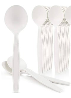 SPARK IT HOME Spark It Home Disposable Fork Bagasse, Eco-friendly, Biodegradable Cutlery Set, Compostable Fork, Everyday Tableware, Heavy Duty Microwaveable Freezer Safe Spoon, 50 Pieces (Spoon Set 50 Pieces)  - Image 3