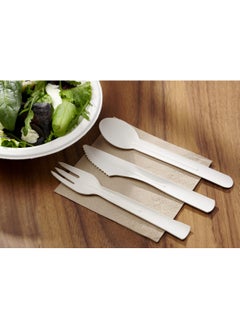 SPARK IT HOME Spark It Home Disposable Fork Bagasse, Eco-friendly, Biodegradable Cutlery Set, Compostable Fork, Everyday Tableware, Heavy Duty Microwaveable Freezer Safe Spoon, 50 Pieces (Spoon Set 50 Pieces)  - Image 4