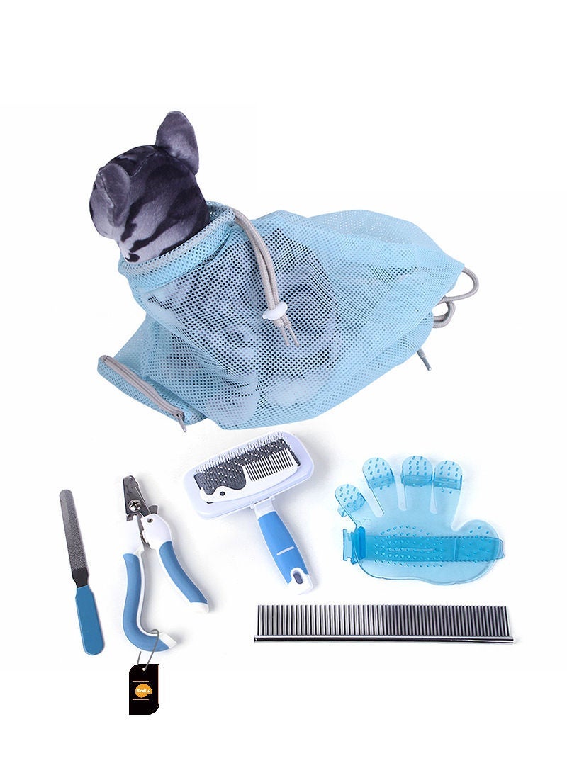 كيدل الحيوانات الأليفة القط مجموعة مانيكير كليبرز كليبرز القط تنظيف كيس تنظيف الشعر اللوازم - Image 1