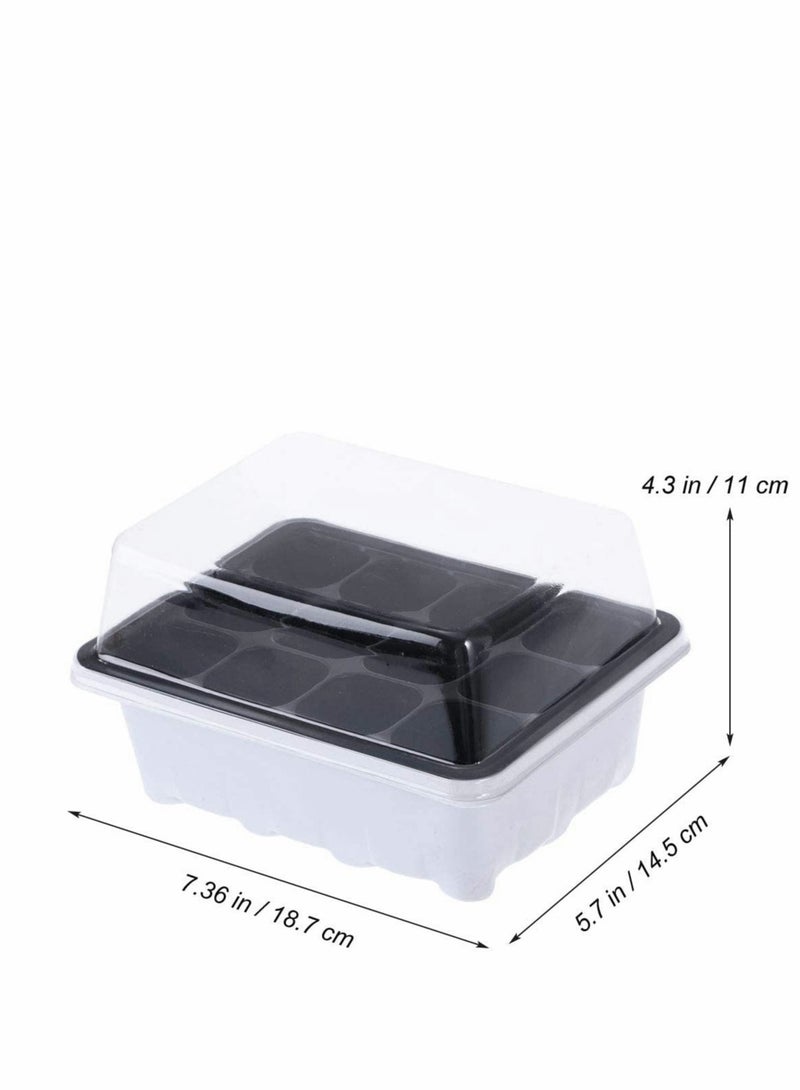 Barakah pack of 10 seed sprouting trays-germination trays-planting seedling trays-crop cultivation trays-healthy wheat grower (12 germination boxes) - Image 3