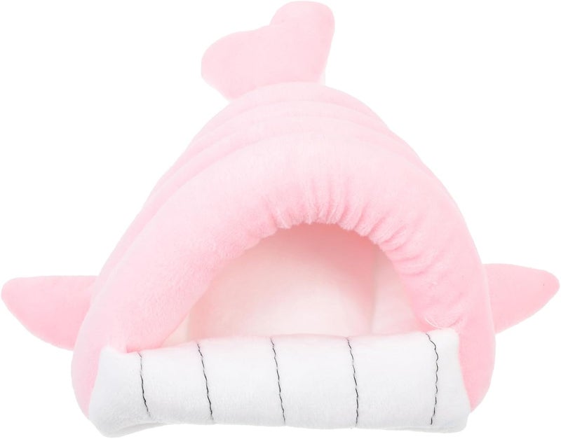 Milisten Hamster Bed Winter Warm Cotton Nest Small Soft Pink Cozy Hideout for Hamsters and Small Pets - Image 1