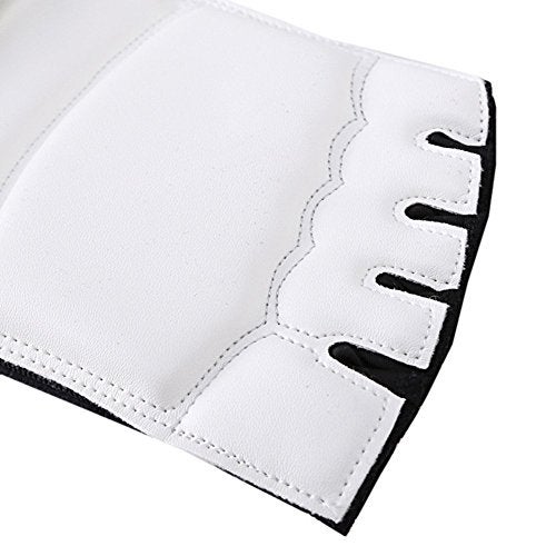 CTHOPER Taekwondo Foot Protector Leather Karate Boxing Sparring Gear Foot Guard Protective Foot Gear for Men Women Kids Kung Fu Training MMA Fight Punch Bag - Image 4