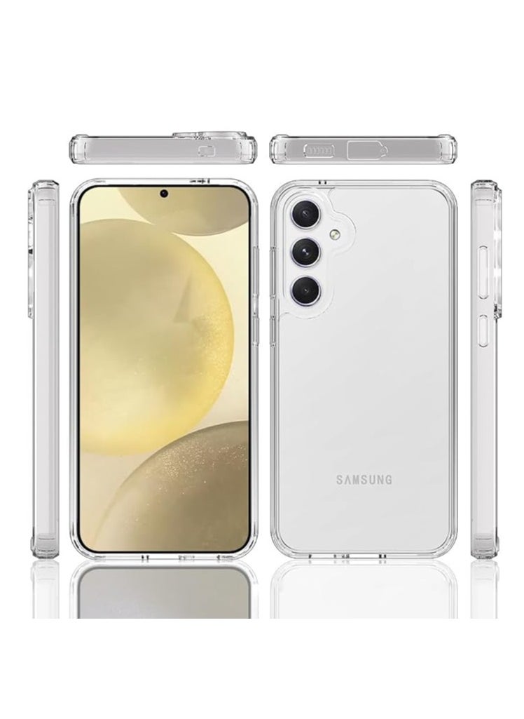 YoYoTech Samsung Galaxy S24 Plus Case 5G Clear (2024) Zero-Fingerprints Anti-scratch Hard Back Cover,Slim and Soft TPU Full Coverage Drop Proof Anti-scratch Cover  - Image 5