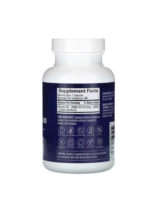 برينمد Vitamin D3 5000 100 Capsules - Image 2