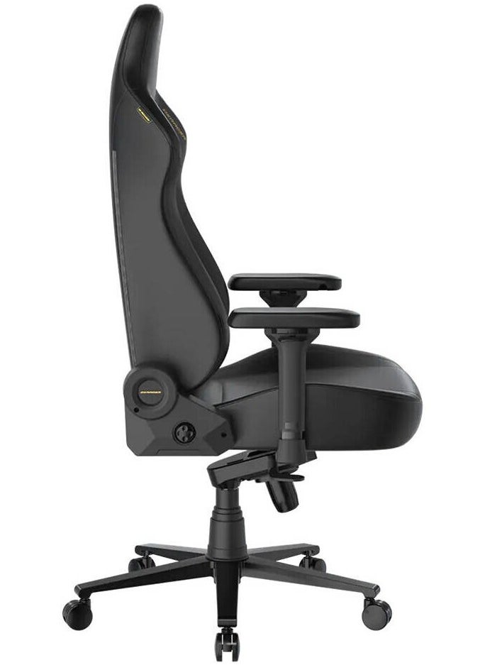 Martian Series Gaming Chair – XL Size, EPU Leatherette, Built-in Lumbar Support, 4D Adjustable Armrests, Multi-Function Tilt (90°–135°), Class 4 Gas Lift, Head & Lumbar Pillows, PU Casters, Height Adjustable 49–56cm, Backrest 84.5cm, 125kg Capacity, Black/Yellow | GC/XLMT24LTA/N.N.Y