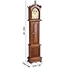 KH866 Mini Grandfather Clock 112 Scale Miniature Dollhouse Victorian Furniture Accessories Doll House Decoration for Living Room Bedroom Kitchen Home Office Small Wooden Rustic Vintage Essential Decor - Image 4
