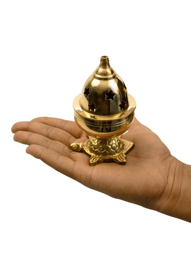 Spillbox Traditional handicrafted Brass Tortoise Diya with Lid|Oil Lamp|Deepak|Vastu|Deep with Lid|Kuber Diya with Tortoise|Pooja Diya|Puja Kuber Deep - Kachua Goblet - Image 5