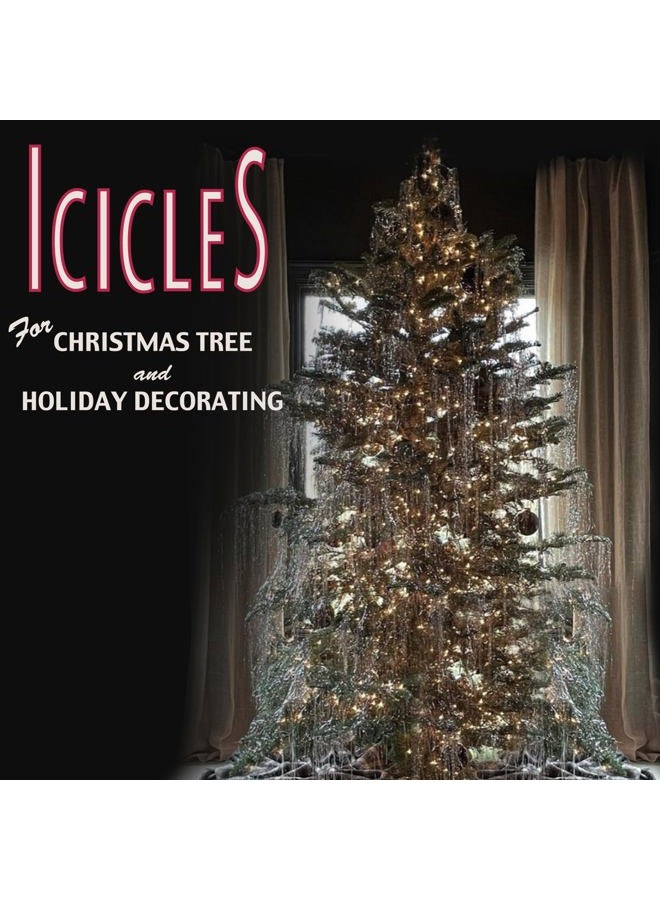 Brite Star Icicles Tinsel,Polyvinyl Chloride, 2000 Strand, Silver, Count - Image 2