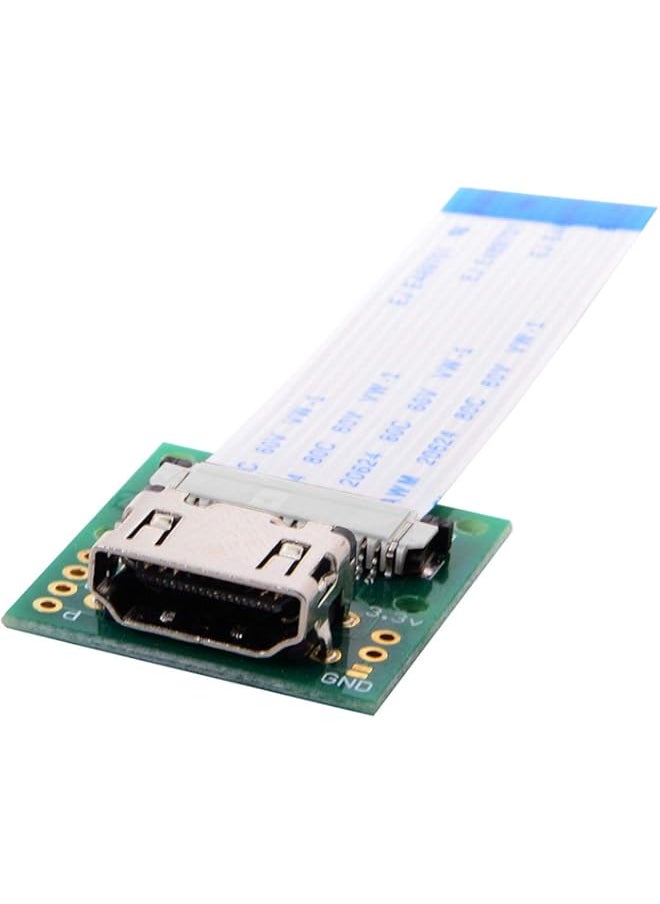 Generic - Cablecc Raspberry PI Camera Module to HDMI Type A Male HDTV FPC Flat Cable 5cm fit for PES001 - Image 1