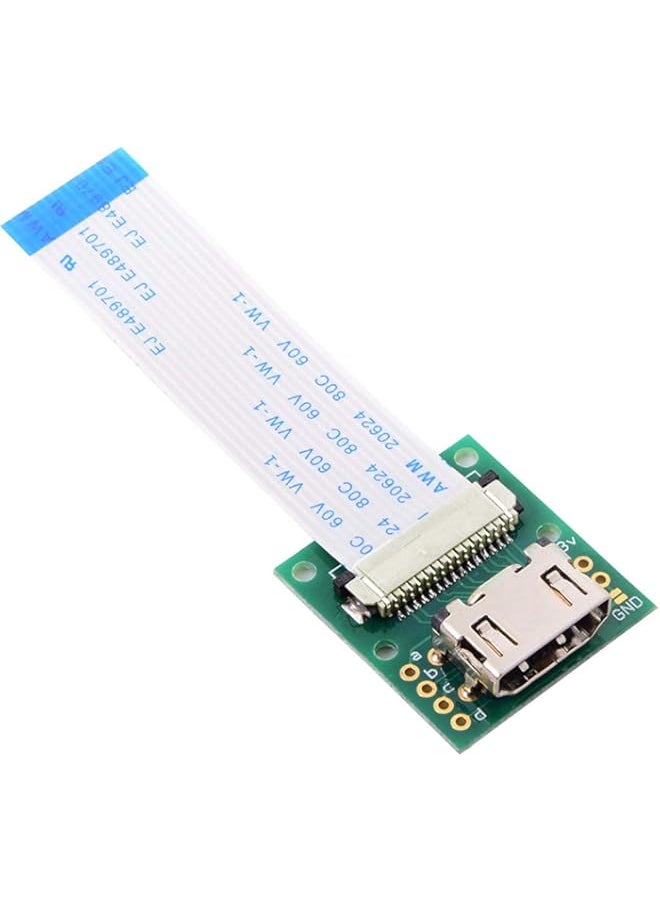 Generic - Cablecc Raspberry PI Camera Module to HDMI Type A Male HDTV FPC Flat Cable 5cm fit for PES001 - Image 1