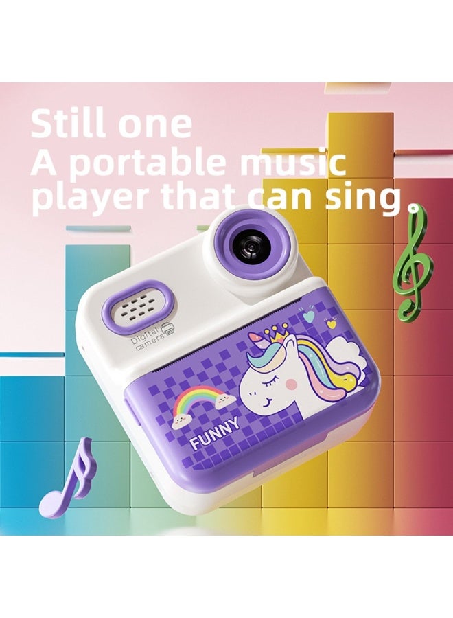 Generic Portable P03 Instant Camera for Kids with Pattern Printing, 2.4 Inch HD Screen, 1080P, Dual Cameras, Gift for boy and girls - Green  - Image 4