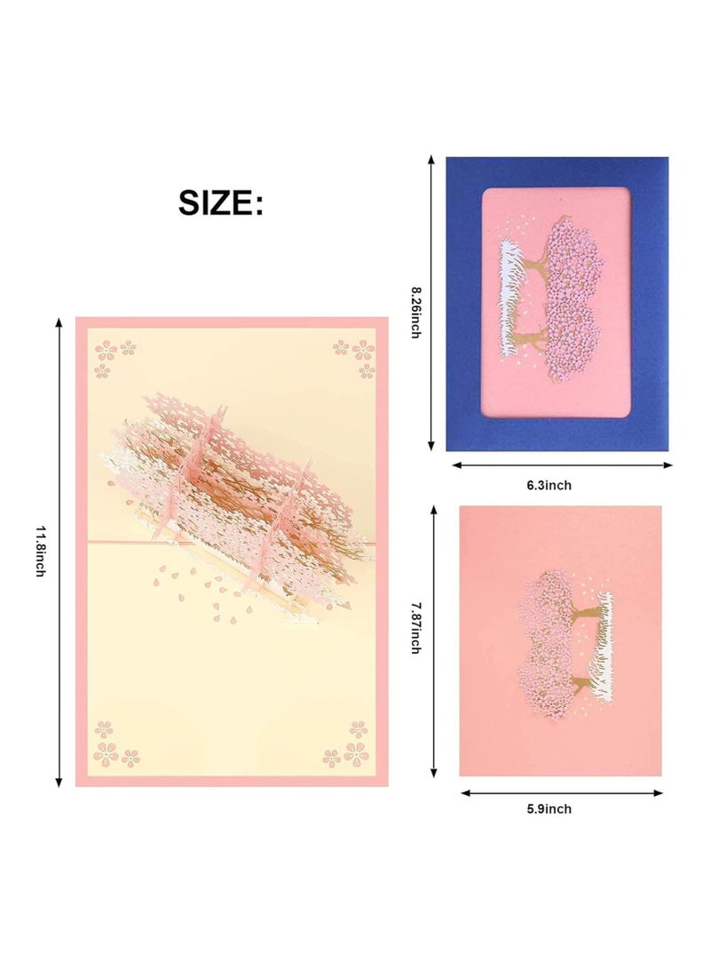 general 3 Piece Greeting Cards, 3D Cards, Pop Up Cards, Romantic Theme Cards, Wife Girlfriend Mom Anniversary Cards, Birthday Cards, Happy Holidays, Spring Cards, Season's Greetings - Image 5