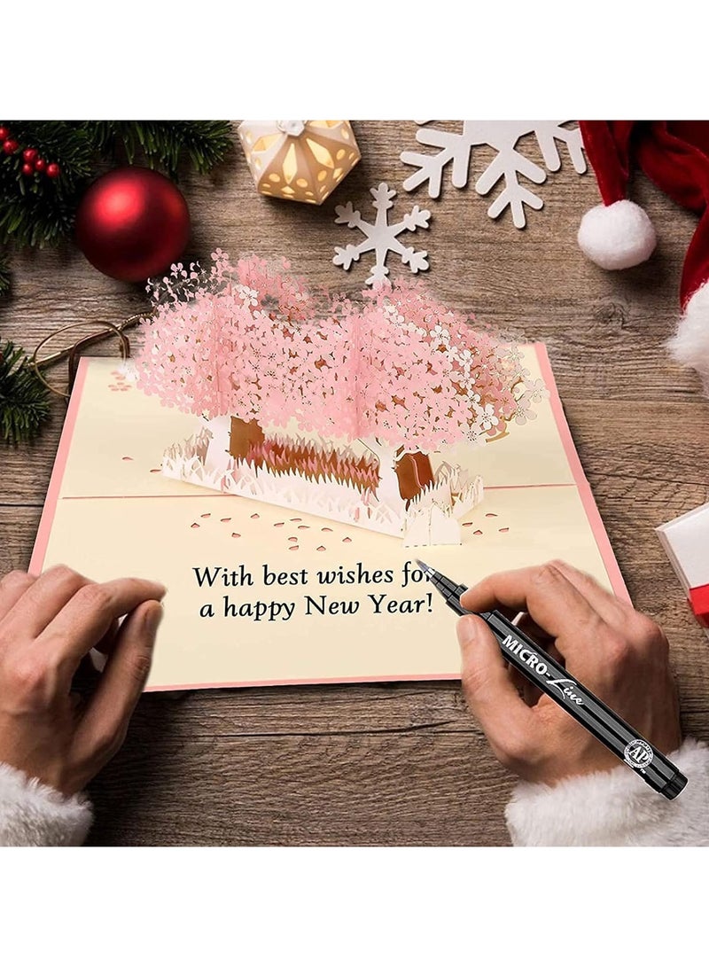 general 3 Piece Greeting Cards, 3D Cards, Pop Up Cards, Romantic Theme Cards, Wife Girlfriend Mom Anniversary Cards, Birthday Cards, Happy Holidays, Spring Cards, Season's Greetings - Image 2