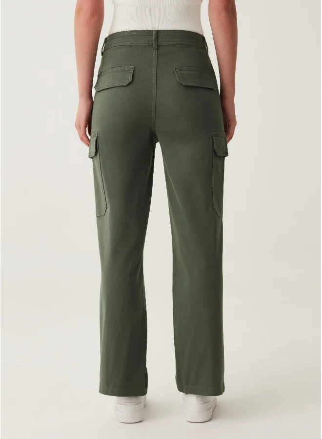 Ovs Cargo trousers in cotton twill