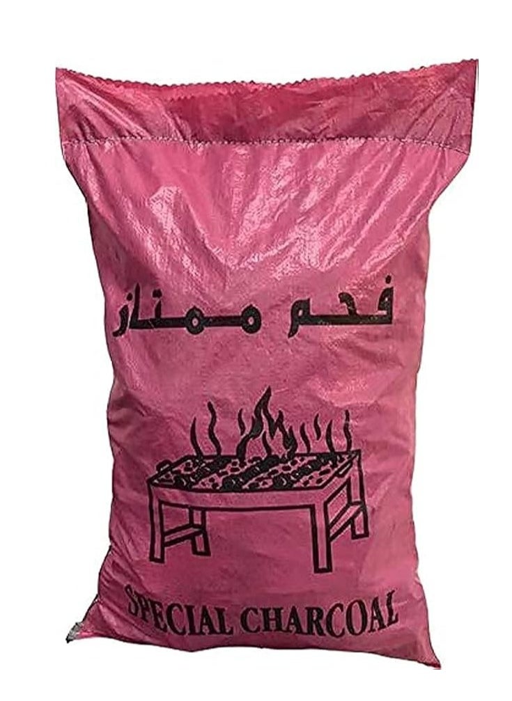 Generic 10 Kg Natural Wood Charcoal for BBQ – 100% Hardwood Lump Charcoal, Long-Lasting Heat, Low Smoke – Ideal for Grilling and Outdoor Cooking  - Image 1