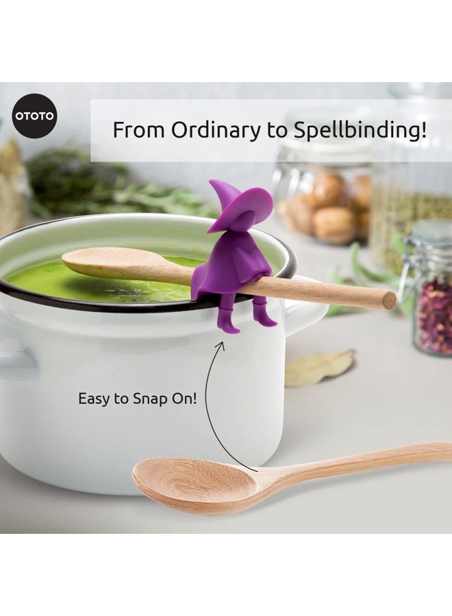 OTOTO Agatha Kitchen Spoon Rest - Spatula Holder and Cooking Spoon Rest for Stove Top and Kitchen Counter - Holder for Ladles, Tongs and Multiple Utensils - Heat-Resistant, BPA-Free Fun Kitchen Gadget - Image 5