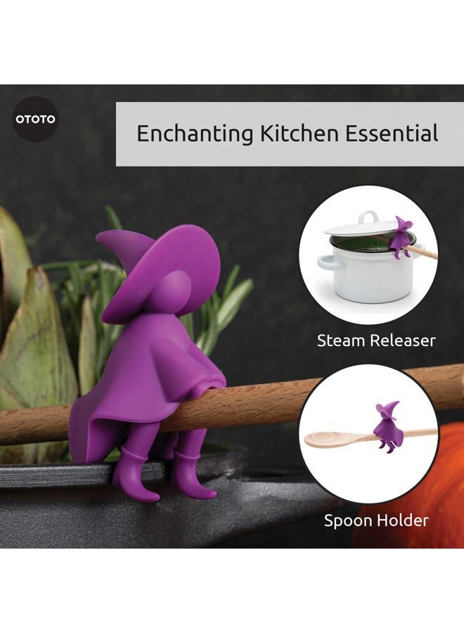 OTOTO Agatha Kitchen Spoon Rest - Spatula Holder and Cooking Spoon Rest for Stove Top and Kitchen Counter - Holder for Ladles, Tongs and Multiple Utensils - Heat-Resistant, BPA-Free Fun Kitchen Gadget - Image 4