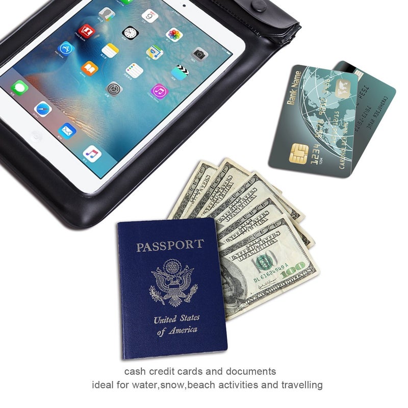 WALNEW Universal Waterproof eReader Protective Case Cover for Kindle Colorsoft Signature Edition/7"/6.8â€œKindle Paperwhite/6" Kindle 2024/Oasis/Kindle Fire 7,iPad mini,Kobo Clara/Nia and More,Black - Image 5