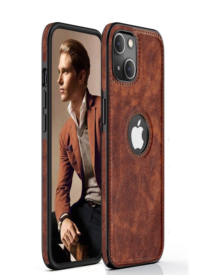 LOHASIC جراب LOHASIC لهاتف iPhone 13 مقاس 6.1 بوصة، مصنوع من الجلد الفاخر، بتصميم أنيق ونحيف، مصنوع من البولي يوريثان الناعم والمرن، مانع للانزلاق، يوفر حماية كاملة للهاتف. مناسب للرجال والنساء، ومتوافق مع iPhone 13 (2021) - بني - Image 1