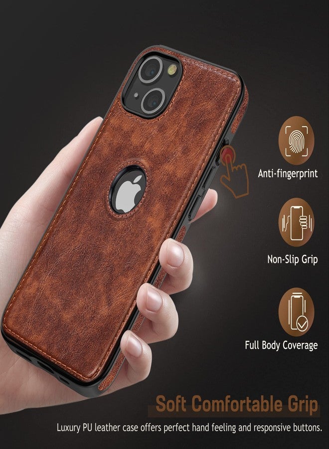 LOHASIC جراب LOHASIC لهاتف iPhone 13 مقاس 6.1 بوصة، مصنوع من الجلد الفاخر، بتصميم أنيق ونحيف، مصنوع من البولي يوريثان الناعم والمرن، مانع للانزلاق، يوفر حماية كاملة للهاتف. مناسب للرجال والنساء، ومتوافق مع iPhone 13 (2021) - بني - Image 5