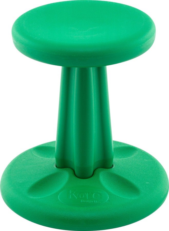 KORE DESIGN LLC KORE Design Wobble Stool Chair, Girls + Boys Kid Desk Stools, Ergonomic Small Office Chairs, Flexible Seating for Active Kids, ADD/ADHD, Classroom, School, Home, Preschool (12in), Age 4-5 yrs, Green - Image 1