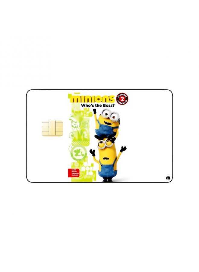 RKN PRINTED BANK CARD STICKER Animation The Minions From Despicable Me By Illumination - Image 1