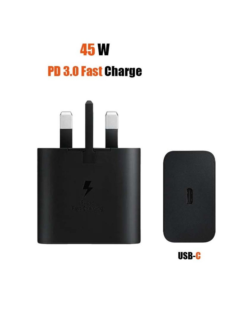 Yezler 45W PD 3.0 USB-C Fast Charger – Super Fast Charging Adapter for iPhone 15/14/13 Pro Max, Samsung Galaxy S23/S22 Ultra – Compact Travel Charger with Overheat Protection  - Image 1