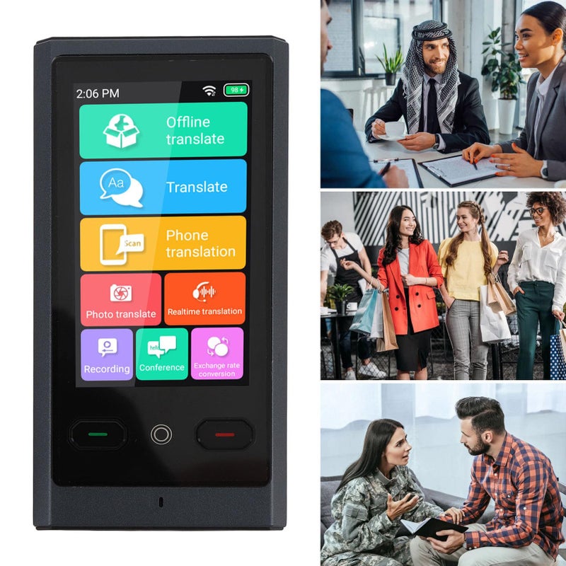 Smart Language Translator 3 Inch Touch Screen 138 Languages Online 15 Offline Photo Translation Voice Device - Image 4
