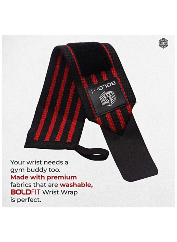 Wrist Supporter For Gym Wrist Band For Men Gym & Women With Thumb Loop Straps