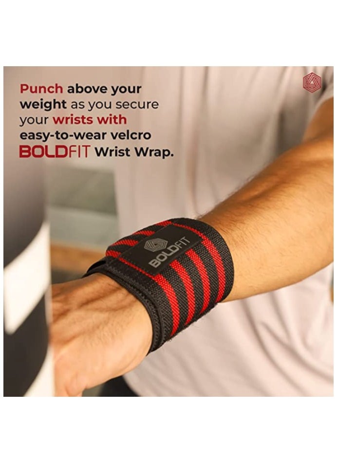 Wrist Supporter For Gym Wrist Band For Men Gym & Women With Thumb Loop Straps