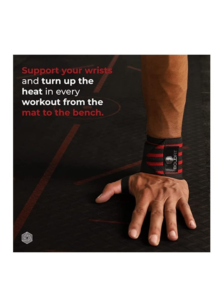Wrist Supporter For Gym Wrist Band For Men Gym & Women With Thumb Loop Straps
