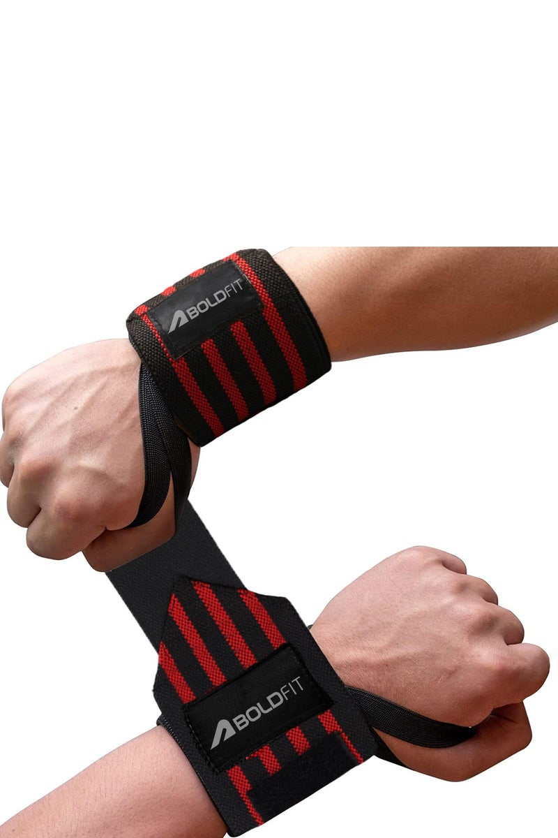 BOLDFIT Wrist Supporter For Gym Wrist Band For Men Gym & Women With Thumb Loop Straps - Image 1
