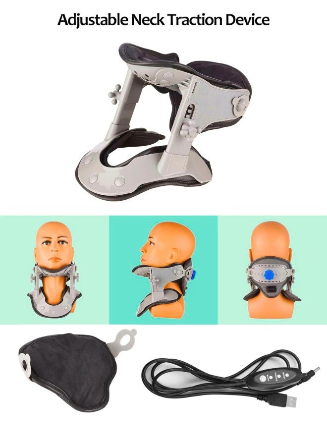 Chase Up Cervical Neck Traction Device Adjustable Neck Stretcher Collar for Improved Spine Alignment Neck Pain Relief and Support  - Image 2