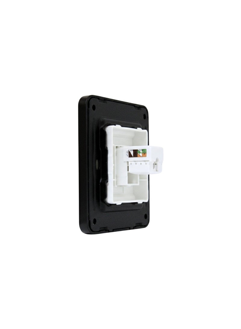 Novex NY442MB 1 Gang Tele/Data Socket 3x3 – Matt Black | New York Series | 220-240V Wall Data Outlet - Image 5