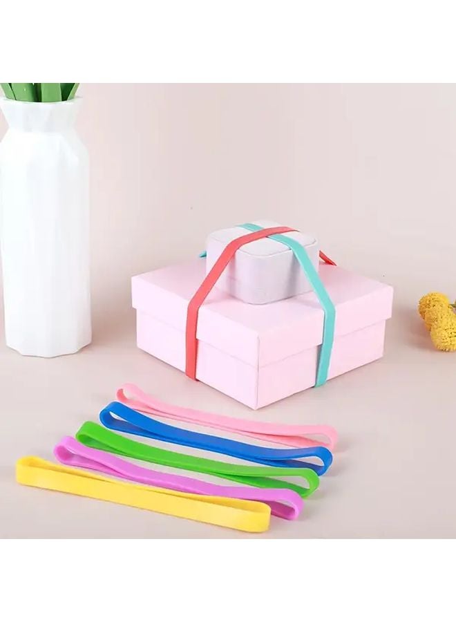 12 Pack Multicolor Silicone Elastic Straps Reusable Foldable Washable Stretch Ties - Image 4