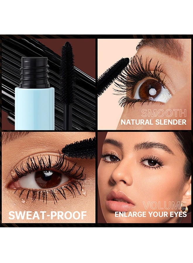 TVLV Dense Long And Curling Mascara,Black Lengthening & Volumizing Mascara, Waterproof and Smudge-Proof for Dynamic Big Eyes, 5g - Image 4