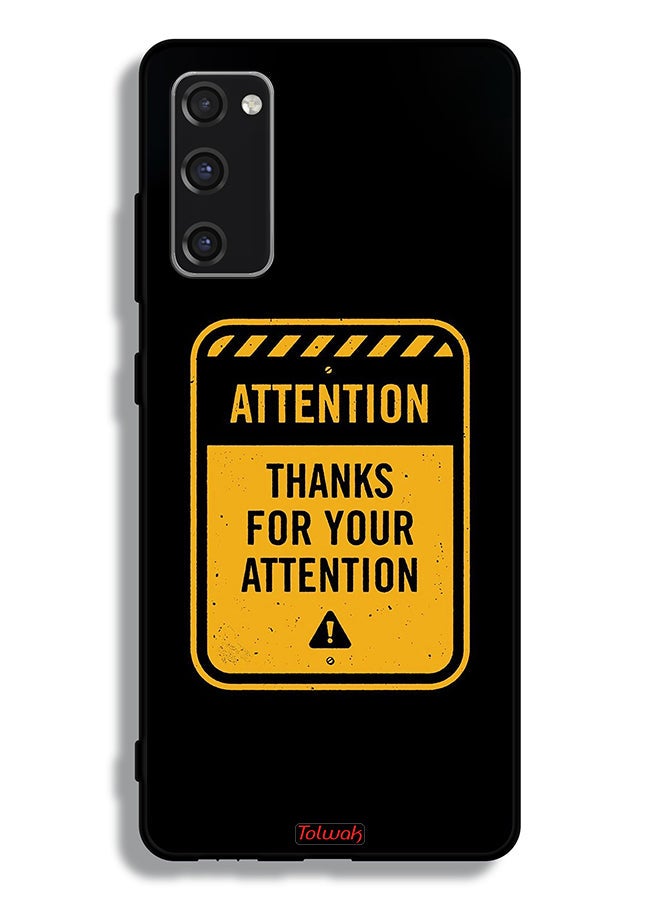 Tolwak Samsung Galaxy S20 FE Protective Case Cover Thanks For Attention - Image 2