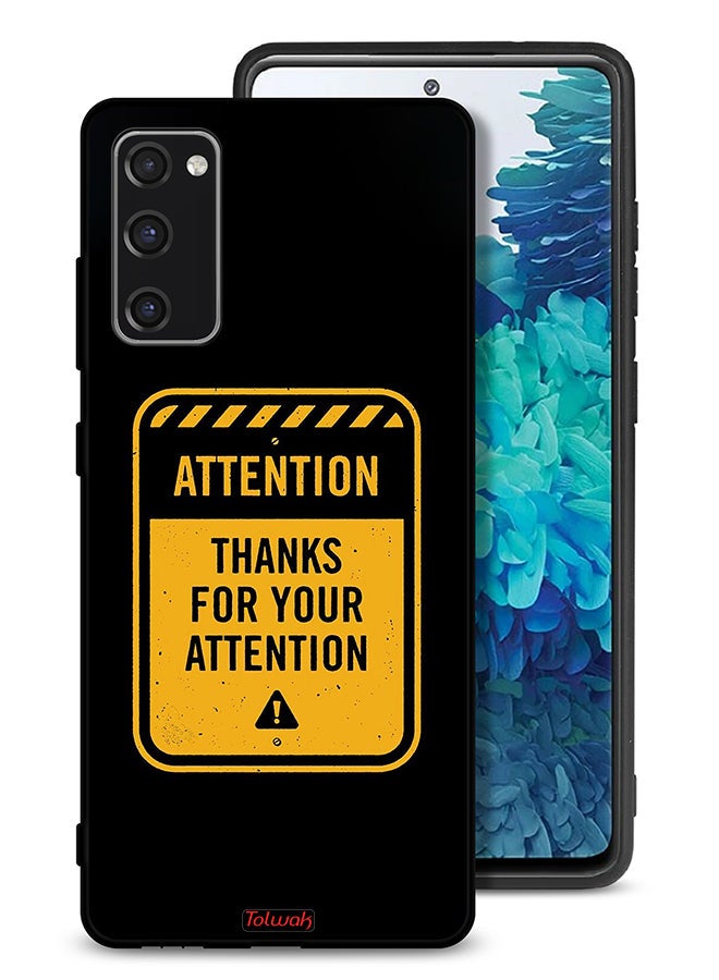 Tolwak Samsung Galaxy S20 FE Protective Case Cover Thanks For Attention - Image 1