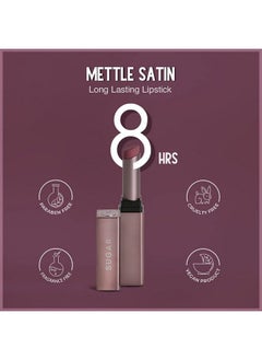 Mettle Satin Lipstick 02 Elizabeth (Rosy Cheeks Pink) 2.2 Gms Waterproof Longlasting Lipstick For A Silky And Creamy Finish Lasts Up To 8 Hours - pzsku/ZF030A1909F7AC4B3147EZ/45/_/1690019139/ede3735c-3ddf-4622-bb2f-efb67dddbb28