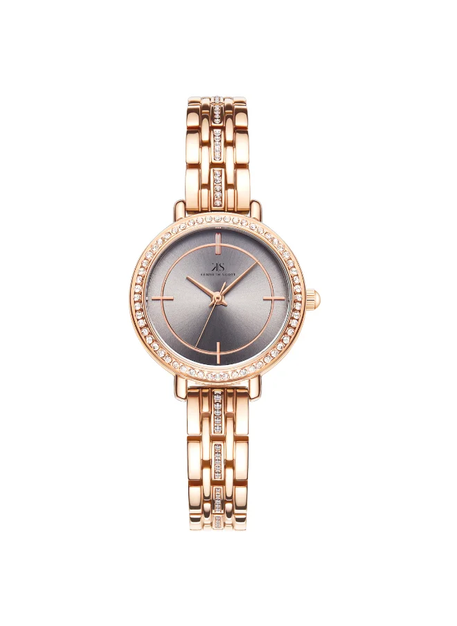 كينيث سكوت Kenneth Scott Women's Grey Dial Analog Watch - K23532-RBKX