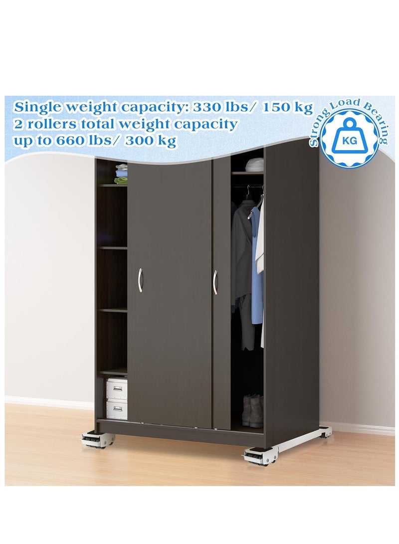 Oasisgalore Furniture Appliances Rollers, Extendable Mover Tools with 24 Roller & Brake Equipment for Heavy Washing Dryer Machine Refrigerator - Image 3