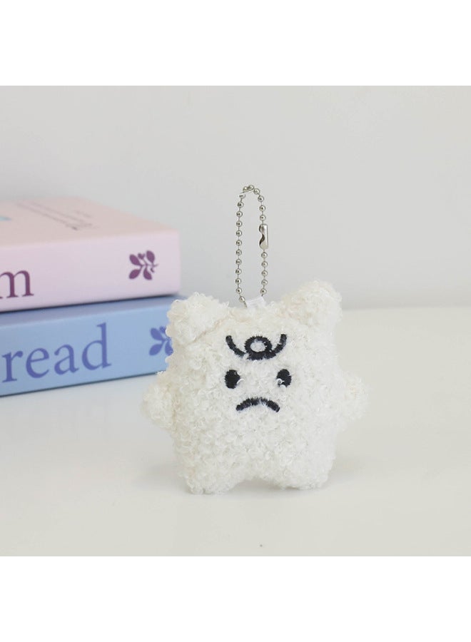 Anger Cloud Small Pendant Plush Batch Creative Bag Keychain Doll Cute Doll Hanging Small Gift-Color:Pearl Style-Height:9cm  - Image 1