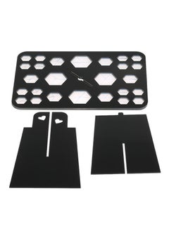 NIBEMINENT 26-Hole Cosmetic Brush Holder Black  - Image 3