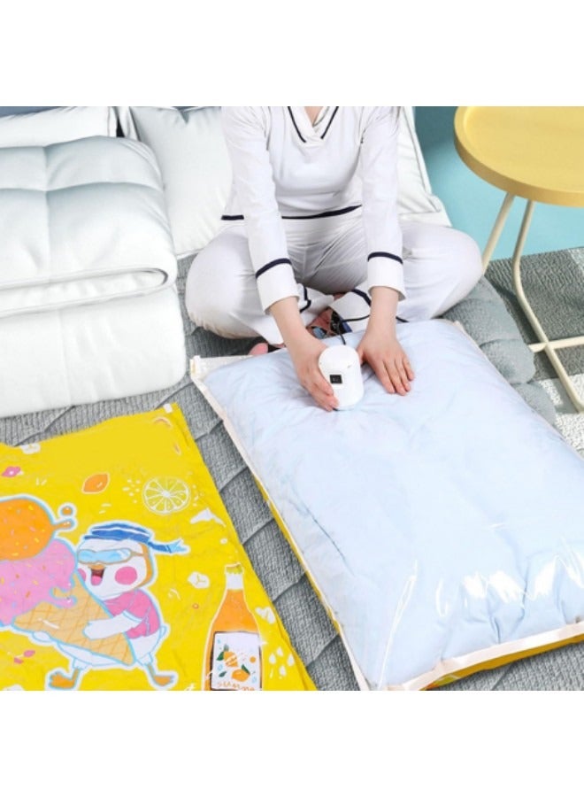 Vacuum Storage Bags Set with Electric Pump, Space Saver Sealer Bags, Airtight Compression Bags for Clothes, Pillows, Comforters, Blankets, Bedding 70x50cm - Image 5