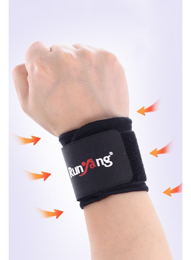 Runyang 2 PCS Wrist Compression Strap, Wrist Brace Wrist Wraps for Fitness, Weight Lifting, Tendonitis, Carpal Tunnel Arthritis, Pain Relief, Great Support for Men Women, Adjustable - Image 2