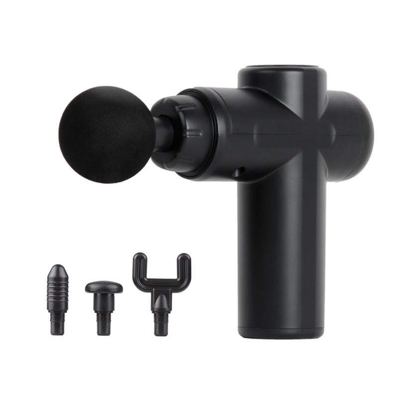 Portable Massage Tool: 6 Speeds 4 Massage Heads, Long Battery Life - Deep Muscle Relief Mini Massage Device for Sports Fitness Groups, Office Workers, Elderly - Image 1