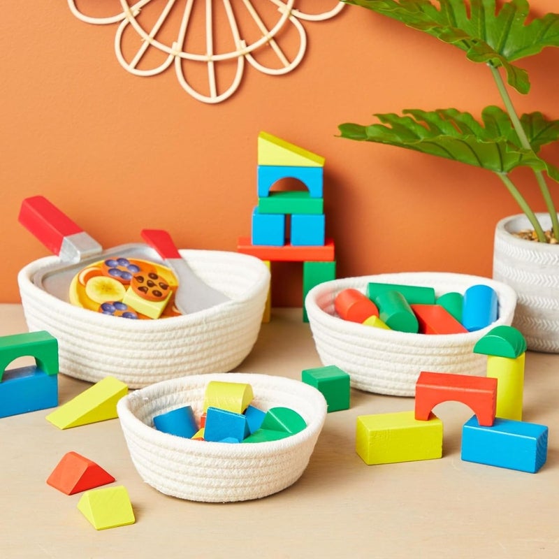 Juvale 3-Piece Cotton Rope Storage Basket Set - Image 5
