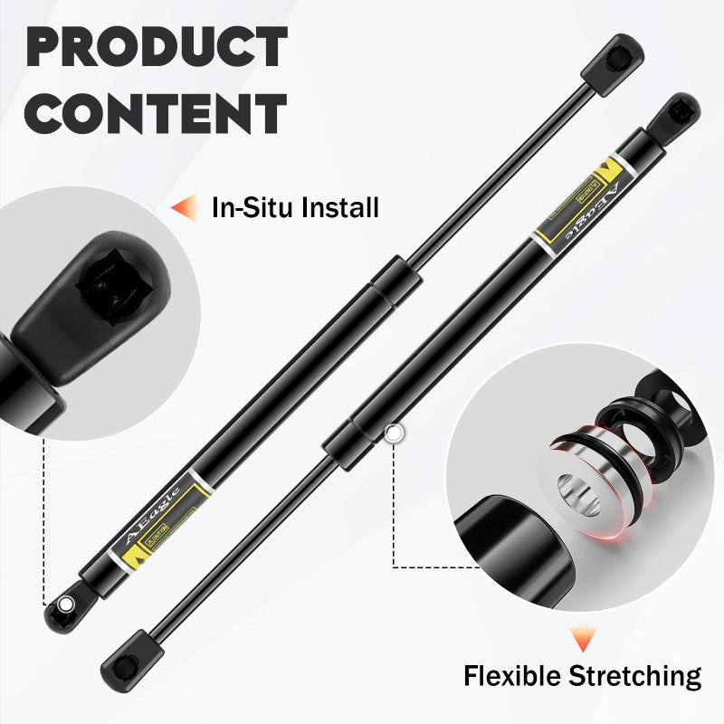 AEagle Front Hood Lift Supports Struts Gas Springs Shocks for 2003-2007 Murano, 6328 SG325019, 2 Pcs - Image 5
